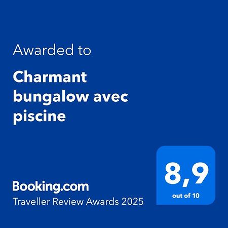 Charmant Bungalow Avec Piscine Saint-Joseph Exteriér fotografie